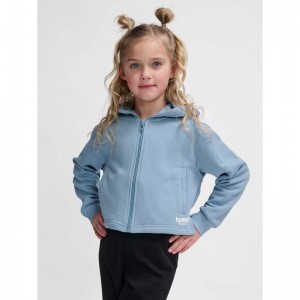 Hummel Zippi Zip Hoodie Barn Blå | 140898-052