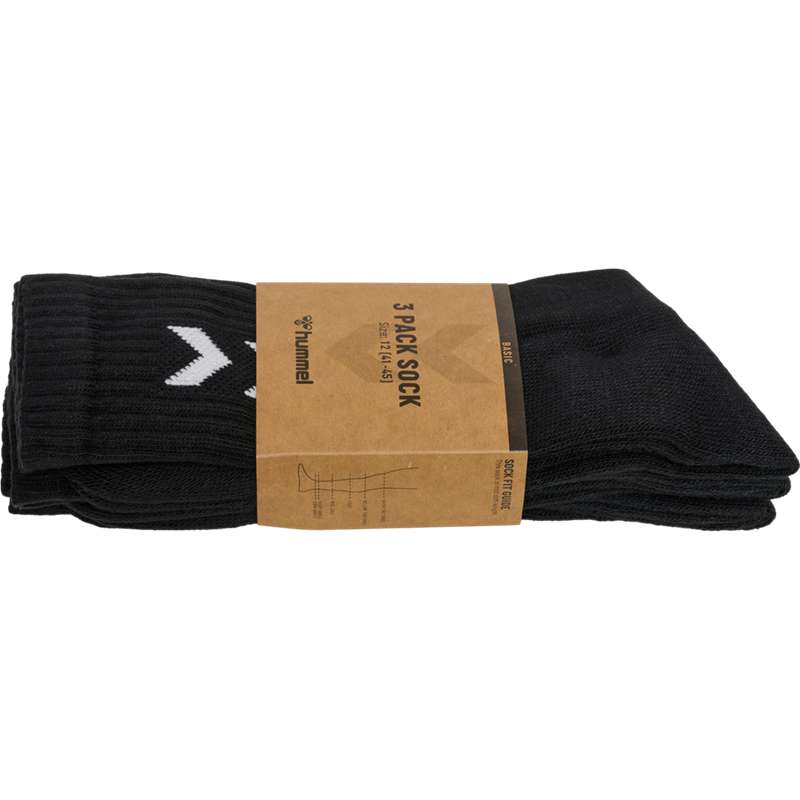 Hummel 3-pack Basic Sneakers Dam Svarta | 610767-634