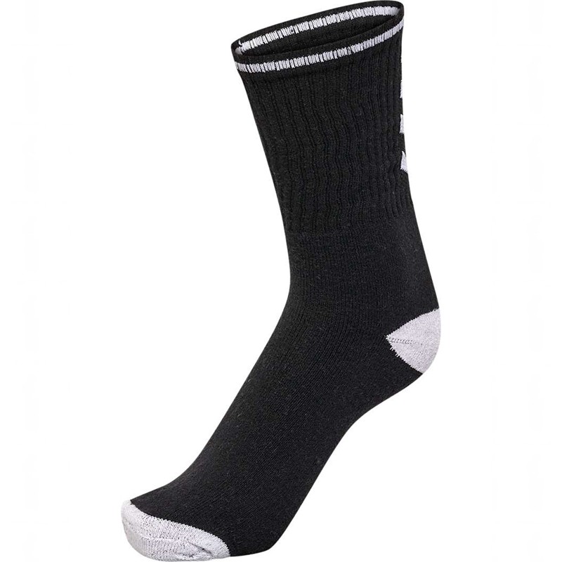 Hummel 3-pack Single Stripe Crew Strumpor Herr Svarta | 357020-883