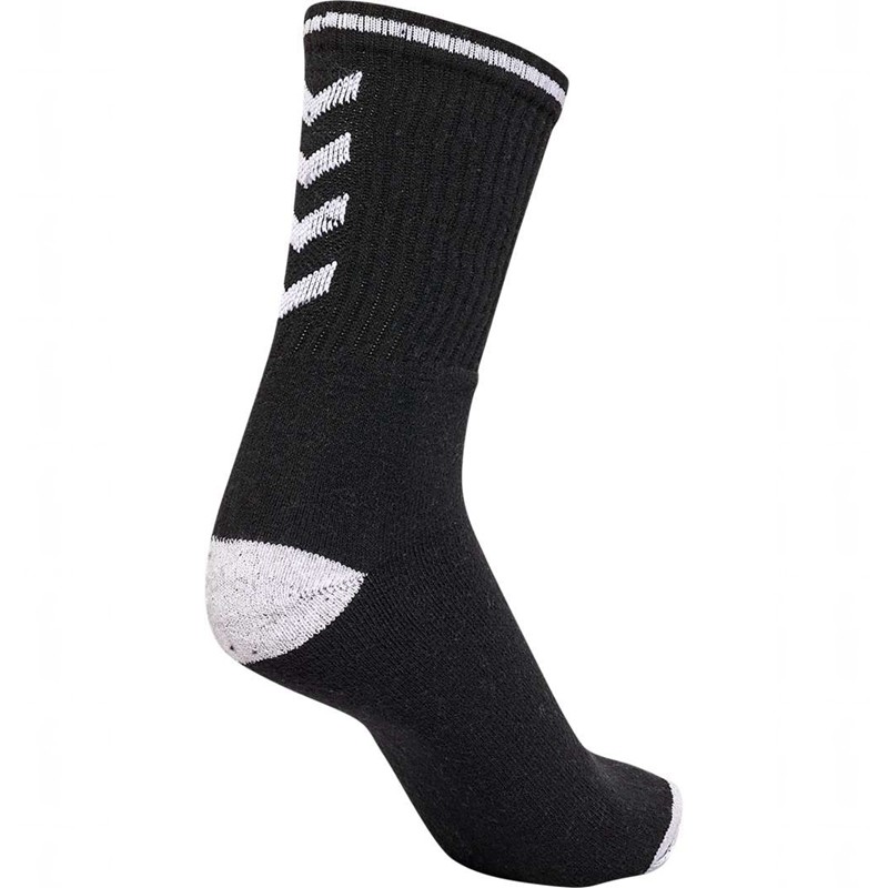 Hummel 3-pack Single Stripe Crew Strumpor Herr Svarta | 357020-883