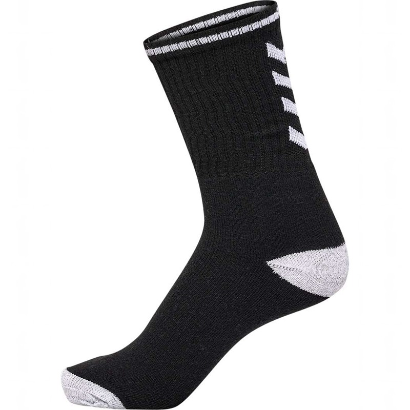 Hummel 3-pack Single Stripe Crew Strumpor Herr Svarta | 357020-883