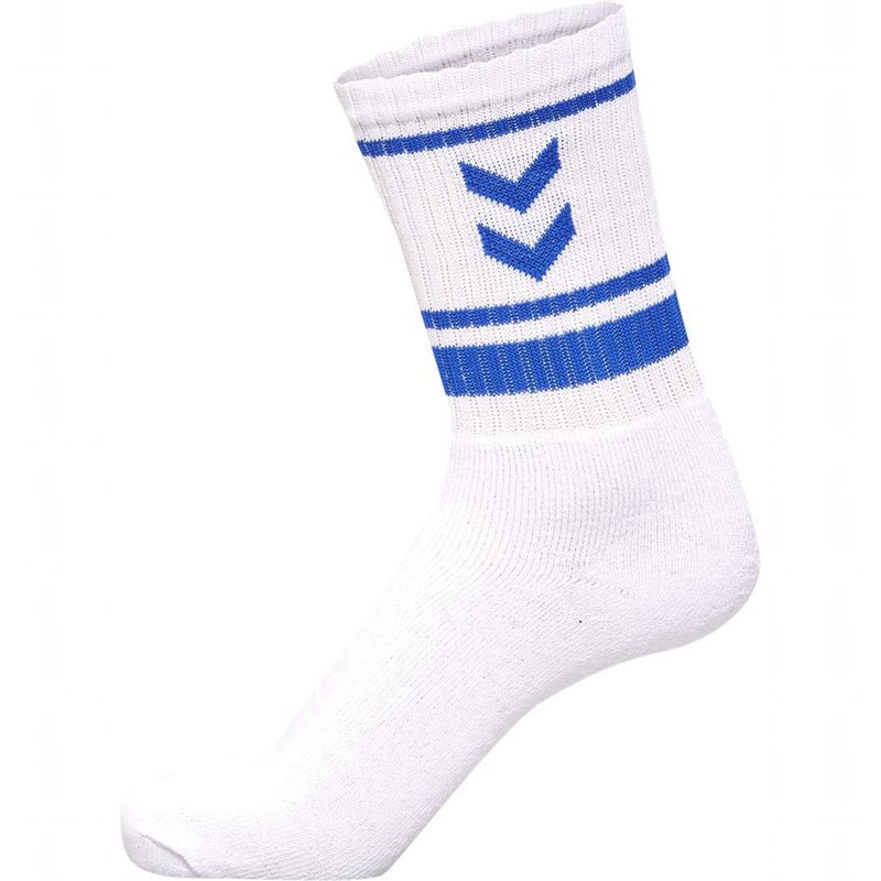 Hummel 4 Pack Triple Stripe Crew Strumpor Herr Vita | 759925-310