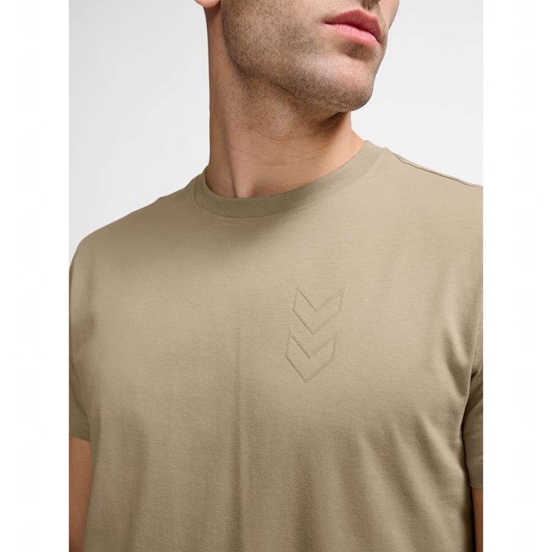 Hummel Active Co S/S T-shirt Herr Beige | 964882-431