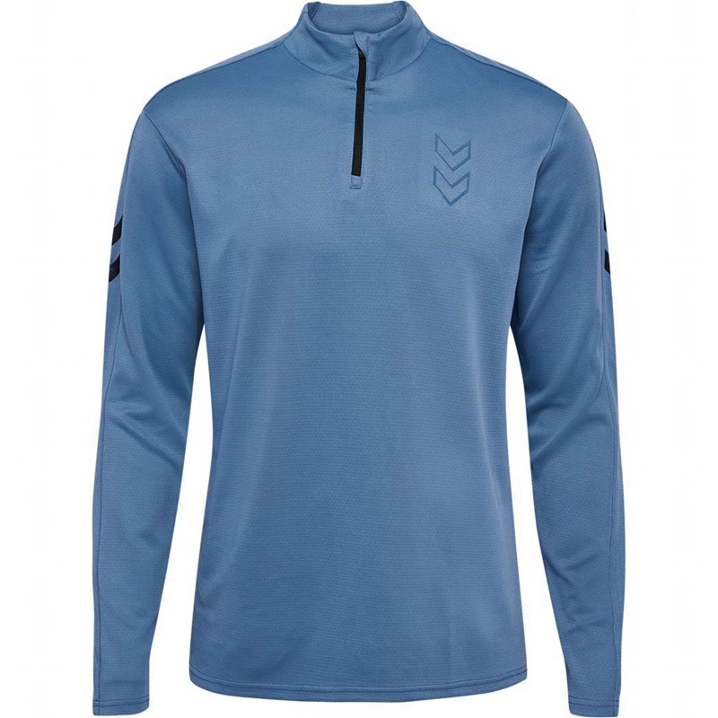 Hummel Active Pl Half Zip Tröjor Herr Blå | 389705-737