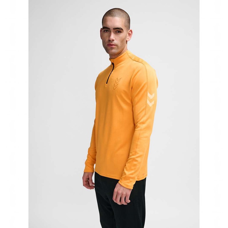 Hummel Active Pl Half Zip Tröjor Herr Orange | 961076-984