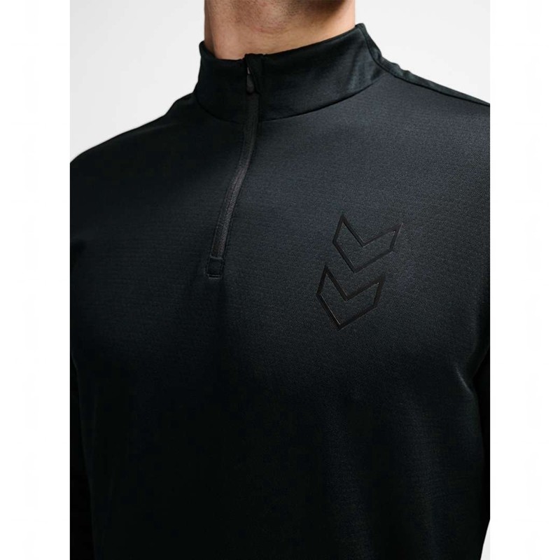 Hummel Active Pl Half Zip Tröjor Herr Svarta | 593178-964