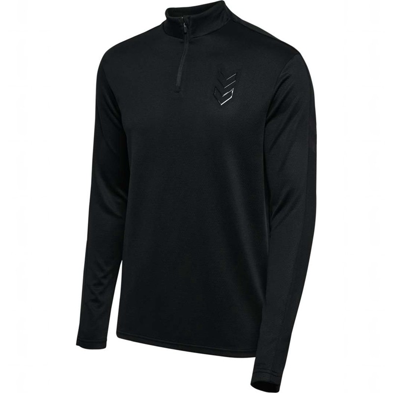Hummel Active Pl Half Zip Tröjor Herr Svarta | 593178-964