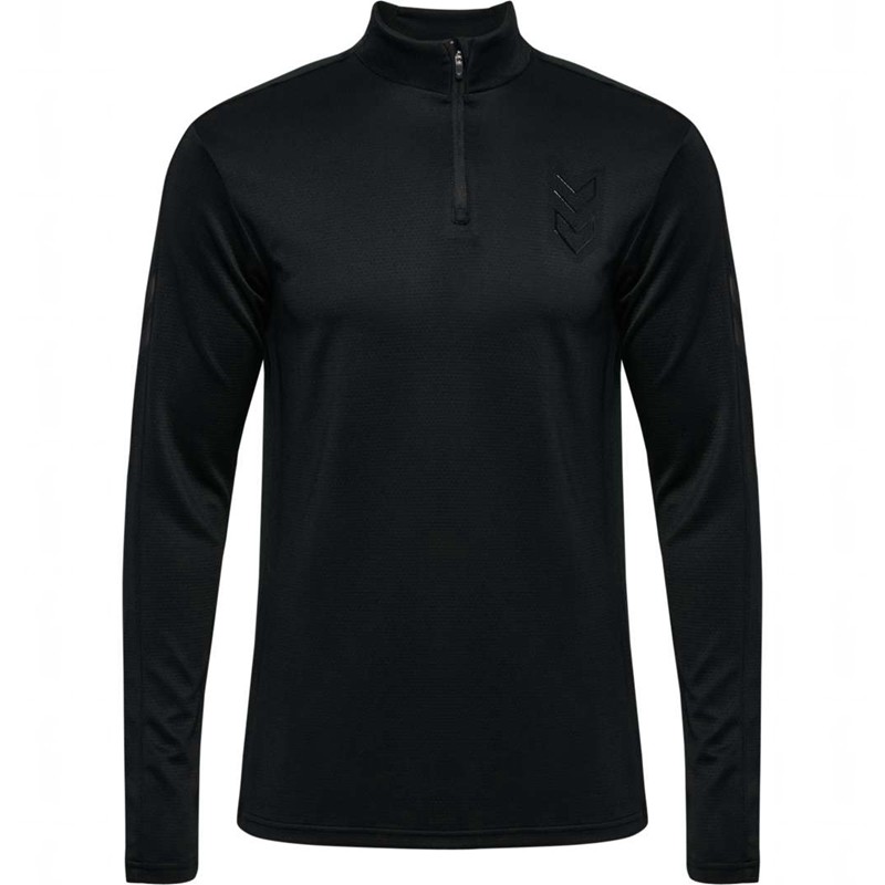 Hummel Active Pl Half Zip Tröjor Herr Svarta | 593178-964