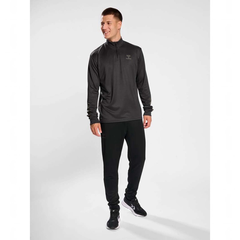 Hummel Active Pl Half Zip Tröjor Herr Svarta | 521471-961