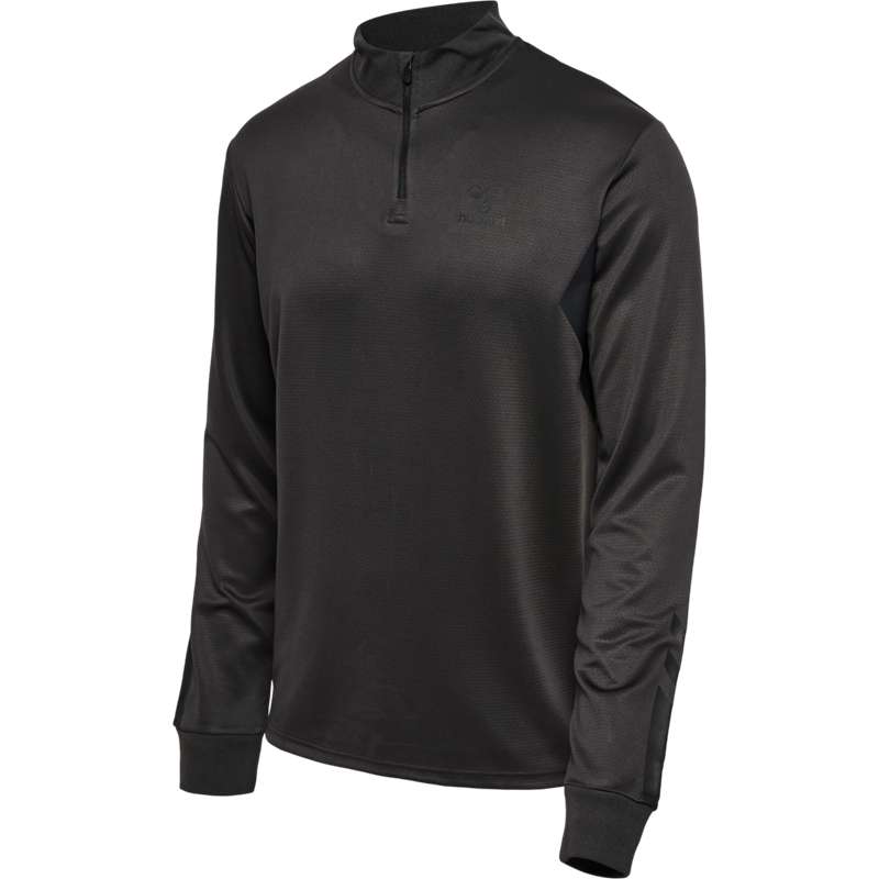 Hummel Active Pl Half Zip T-shirt Herr Svarta | 404747-040