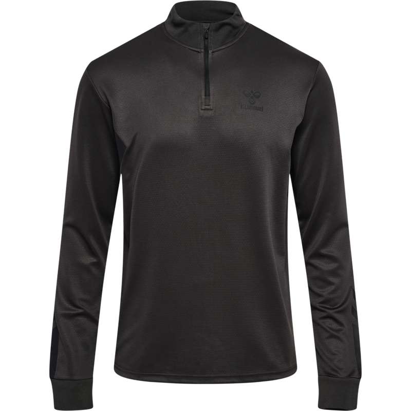 Hummel Active Pl Half Zip T-shirt Herr Svarta | 404747-040