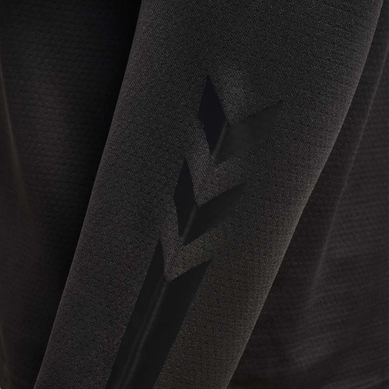 Hummel Active Pl Half Zip T-shirt Herr Svarta | 404747-040