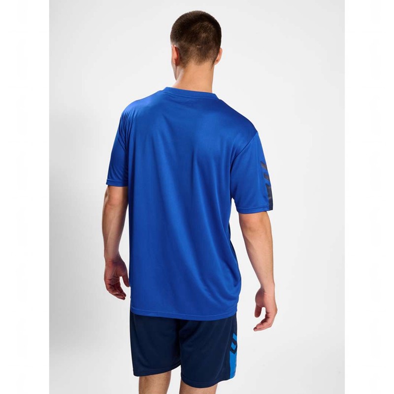 Hummel Active Pl Jersey S/S T-shirt Herr Blå | 816687-092
