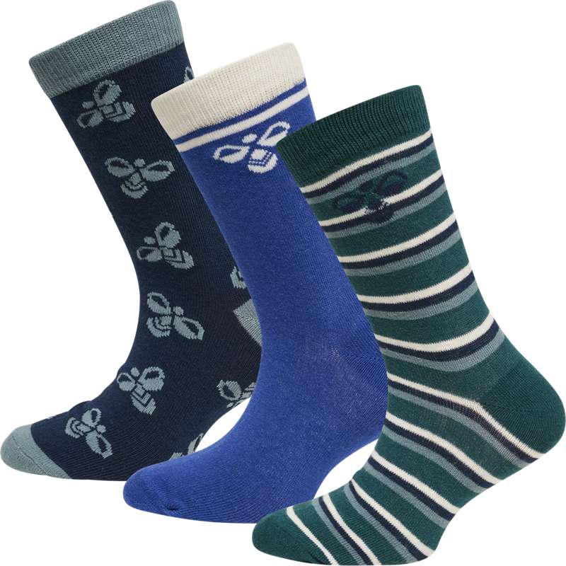 Hummel Alfie 3-pack Strumpor Barn Gröna | 373586-348