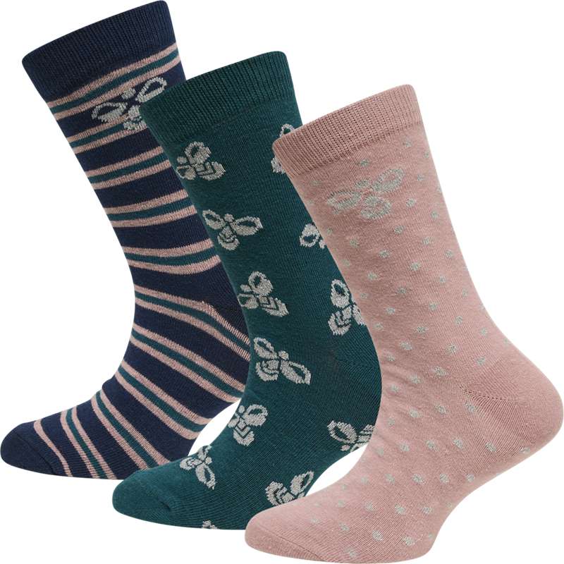 Hummel Alfie 3-pack Strumpor Barn Rosa | 526401-199