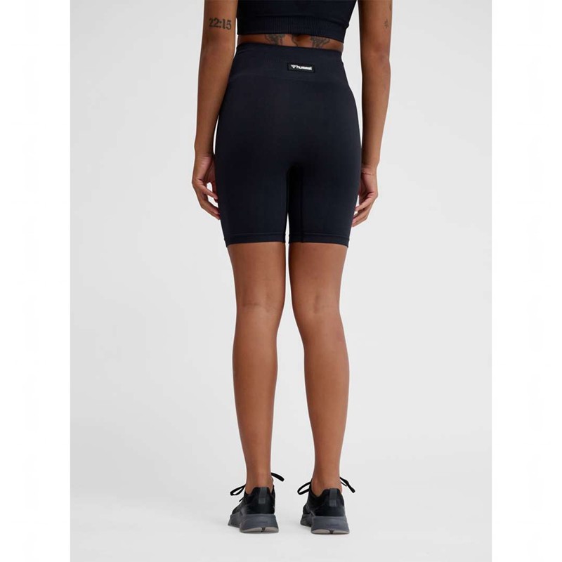 Hummel Alive Seamless High Waist Shorts Dam Svarta | 428896-958