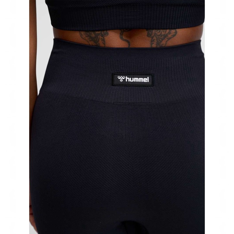 Hummel Alive Seamless High Waist Shorts Dam Svarta | 428896-958