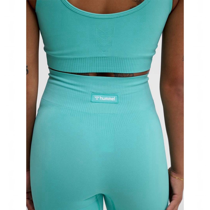 Hummel Alive Seamless High Waist Shorts Dam Blå | 796917-868