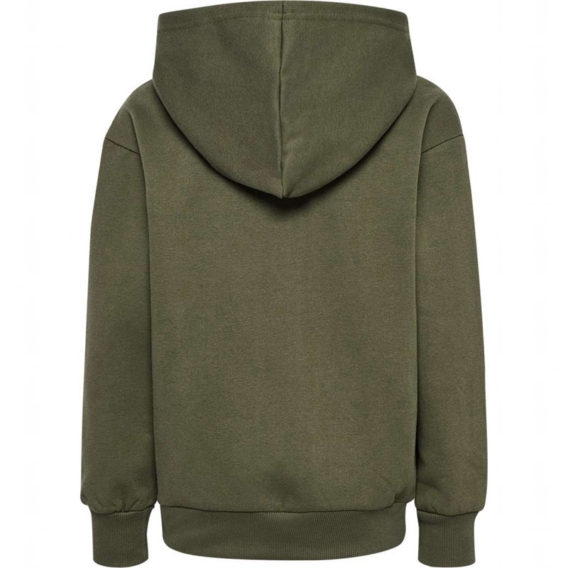 Hummel Archie Hoodie Barn Olivgröna | 401014-563