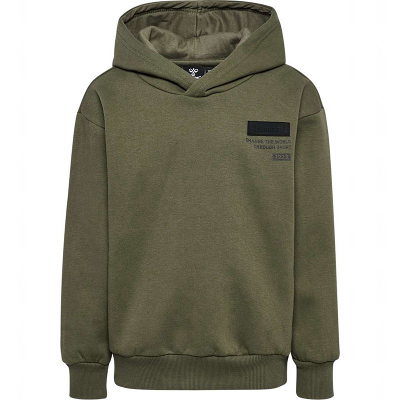 Hummel Archie Hoodie Barn Olivgröna | 401014-563
