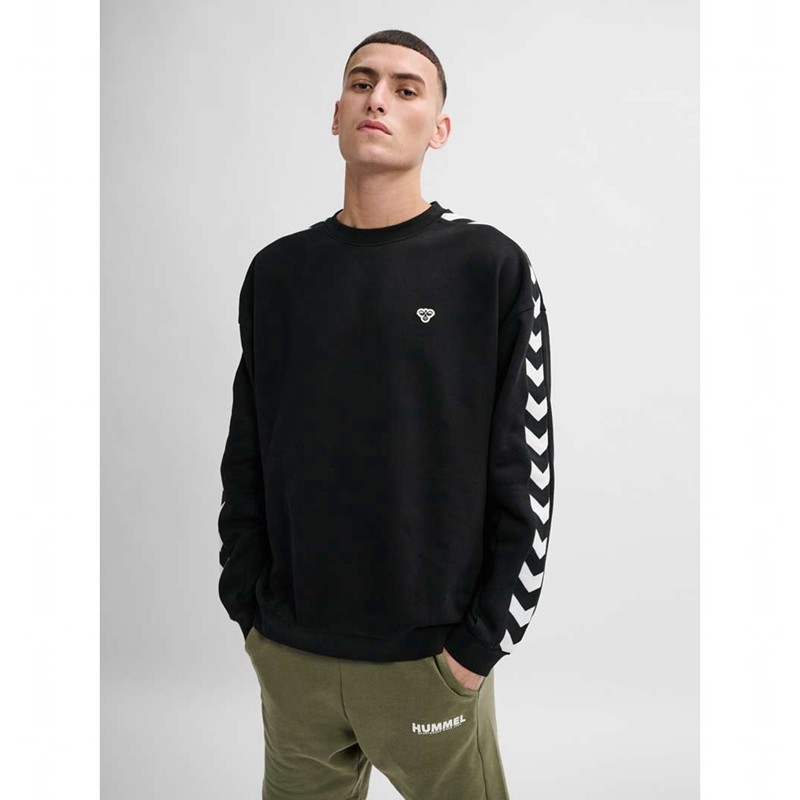 Hummel Archive Loose Fit Tröjor Herr Svarta | 040177-869