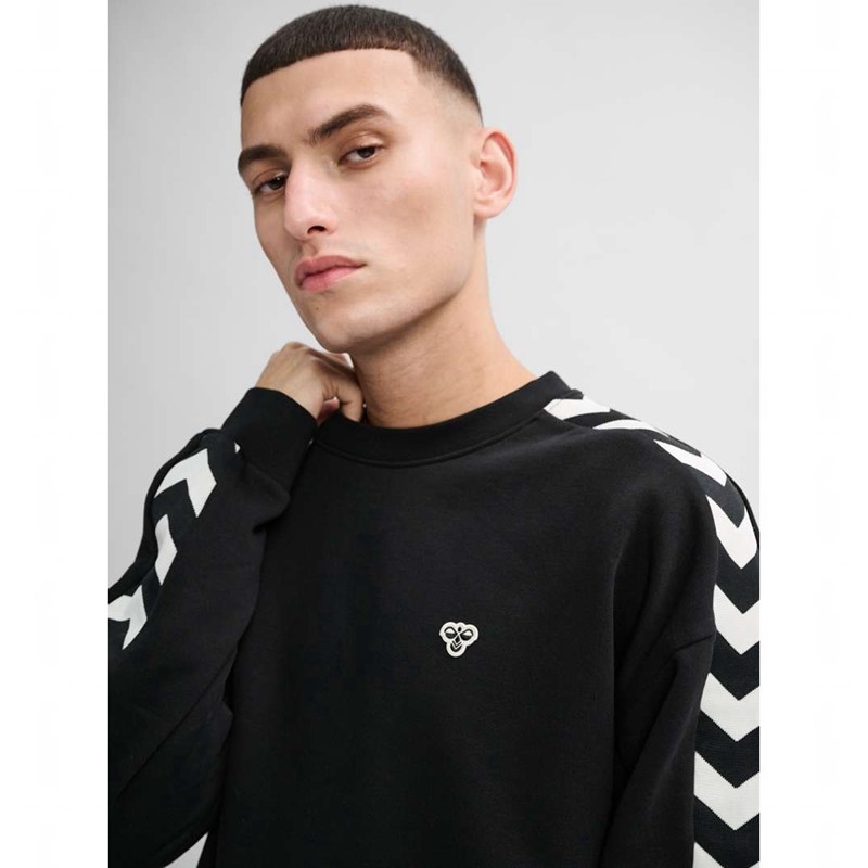 Hummel Archive Loose Fit Tröjor Herr Svarta | 040177-869
