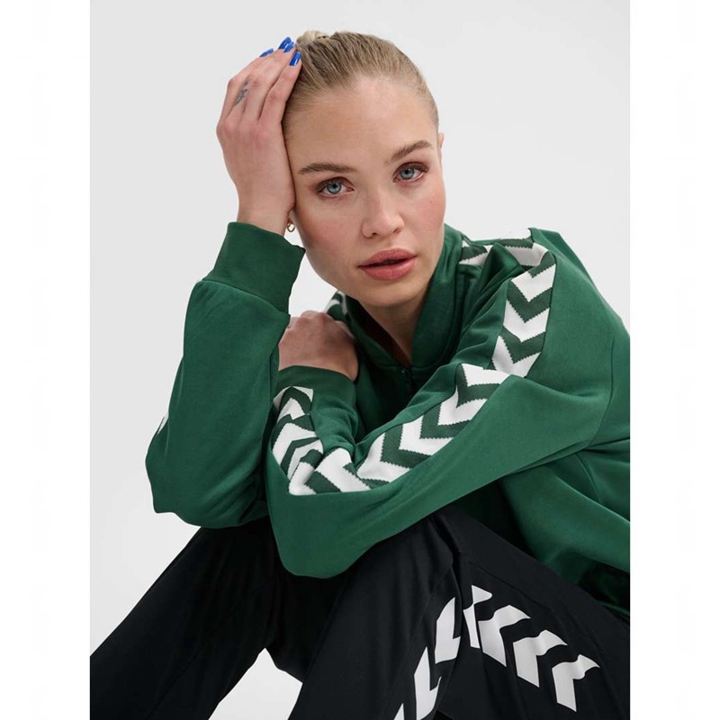 Hummel Archive Regular Poly Zip Jackor Herr Gröna | 287322-818