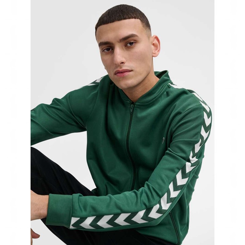 Hummel Archive Regular Poly Zip Jackor Herr Gröna | 287322-818