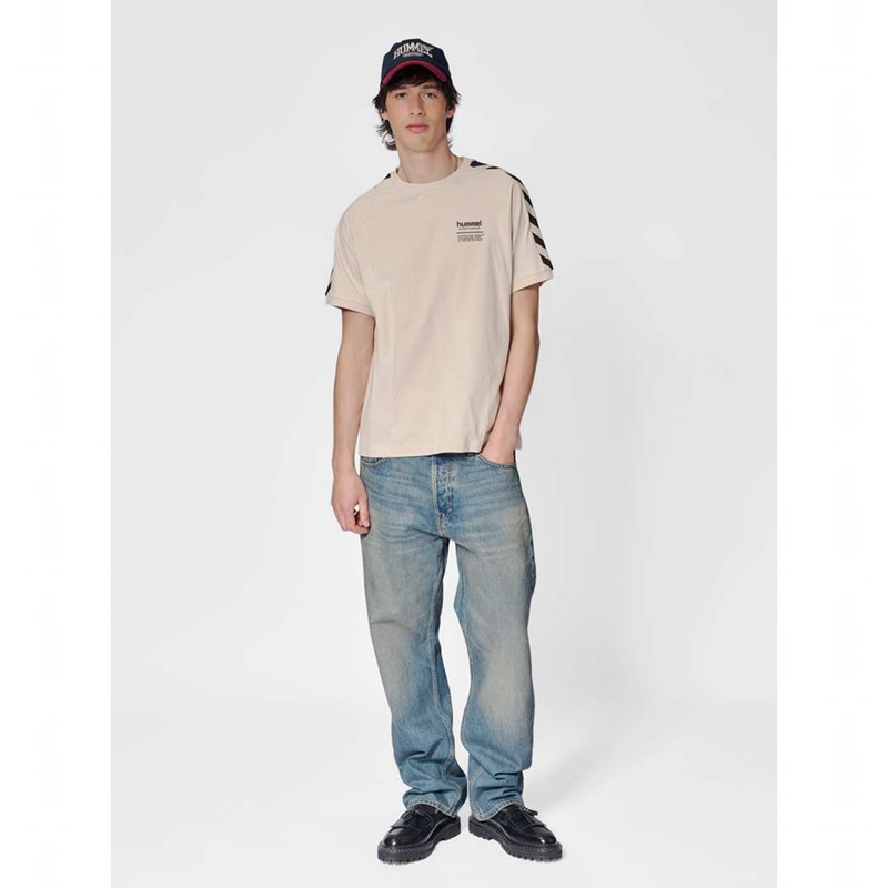 Hummel Archive S/S Peanuts T-shirt Herr Beige | 510888-514