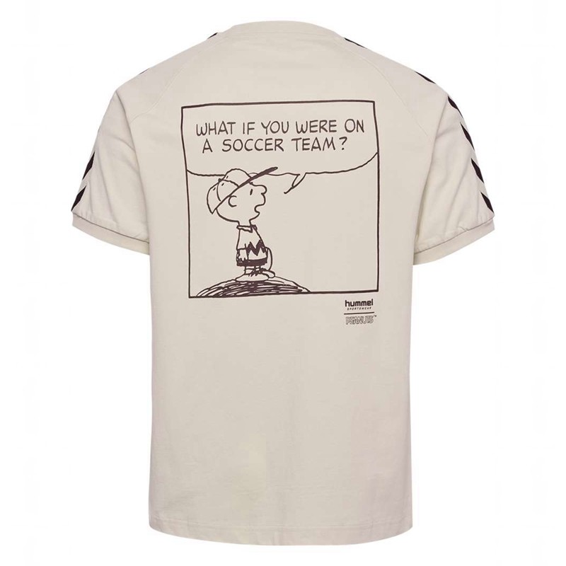 Hummel Archive S/S Peanuts T-shirt Herr Beige | 510888-514
