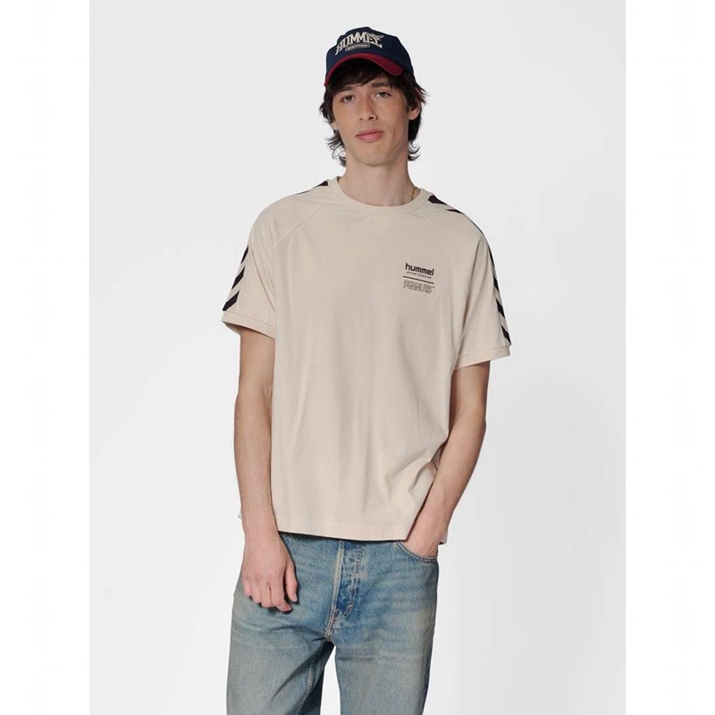 Hummel Archive S/S Peanuts T-shirt Herr Beige | 510888-514