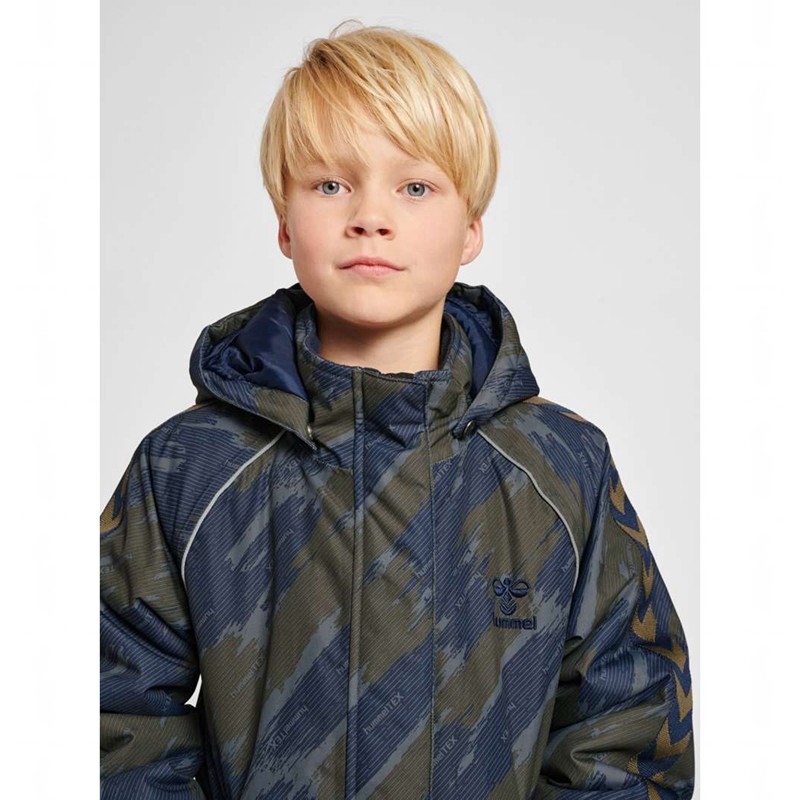 Hummel Artic Tex Snow Hoodie Barn Olivgröna | 167551-429