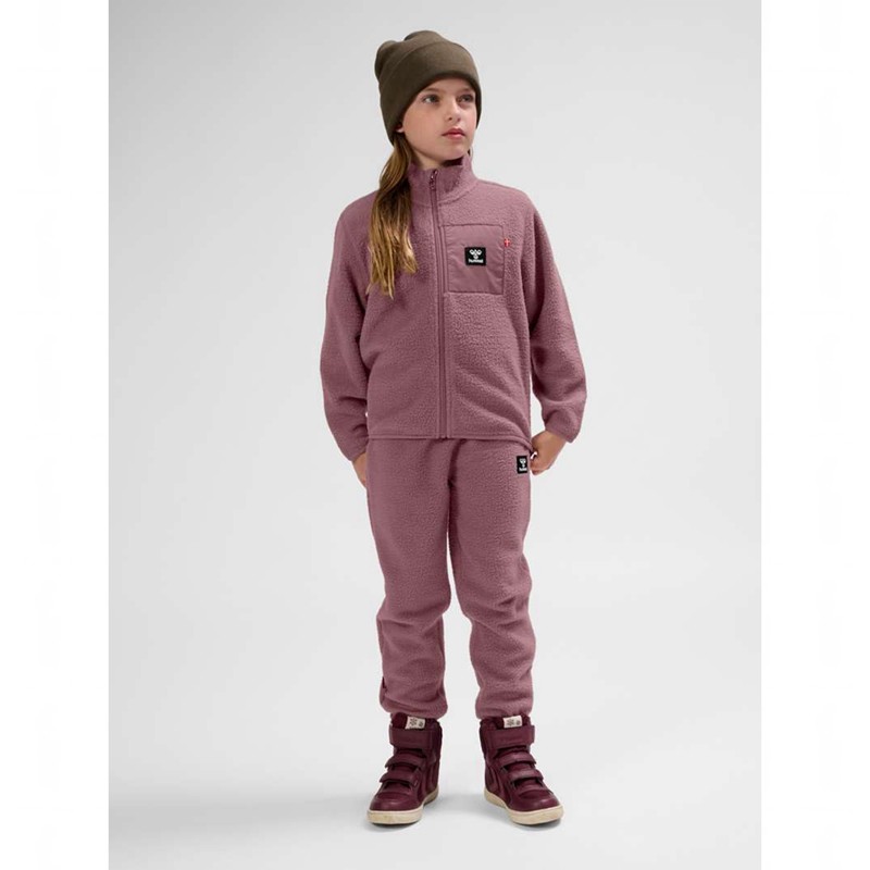 Hummel Atlas Fleece Zip Jackor Barn Rosa | 121298-590