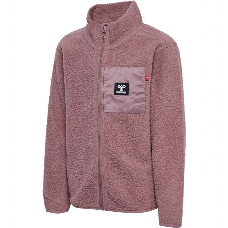 Hummel Atlas Fleece Zip Jackor Barn Rosa | 121298-590