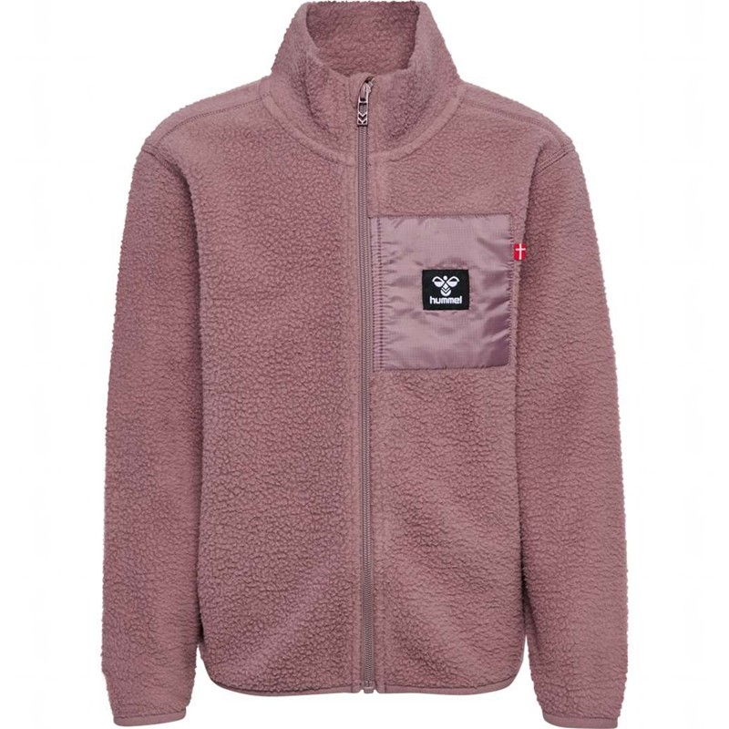 Hummel Atlas Fleece Zip Jackor Barn Rosa | 121298-590