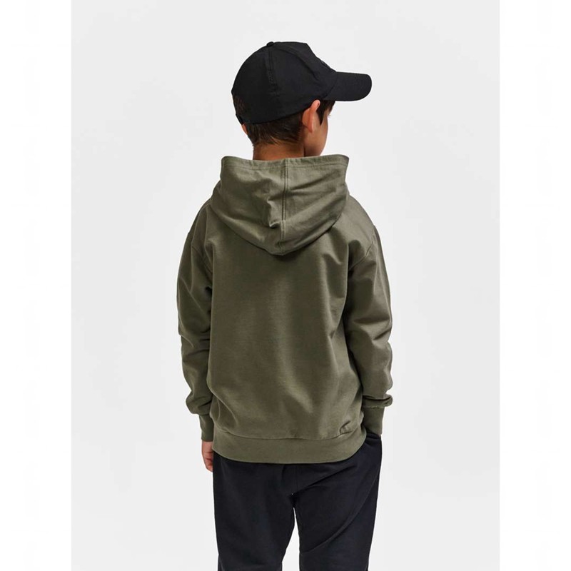 Hummel Atlas Hoodie Barn Olivgröna | 915206-693