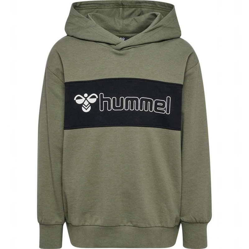 Hummel Atlas Hoodie Barn Olivgröna | 915206-693