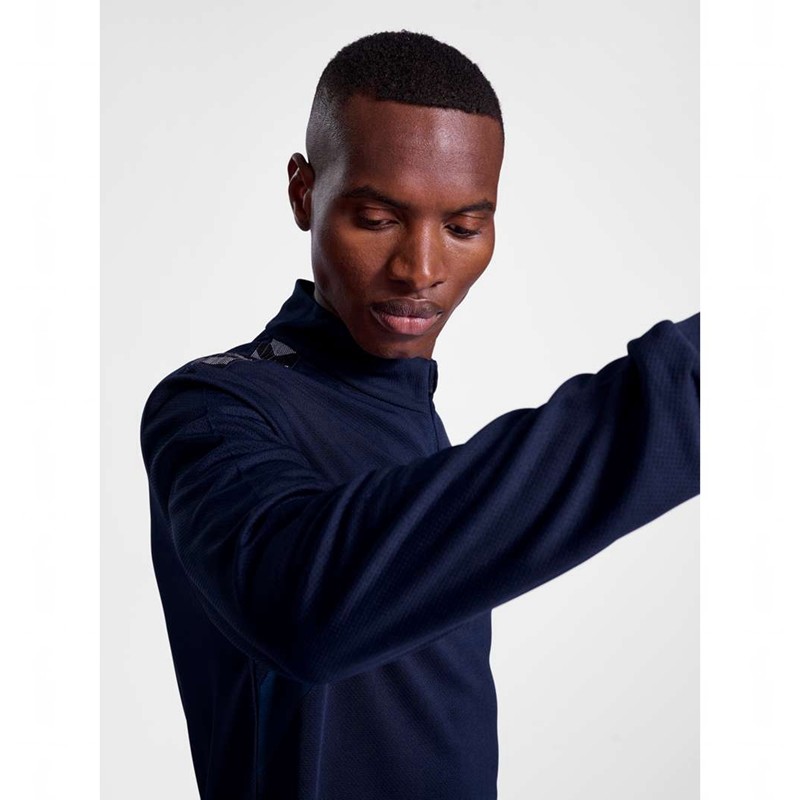 Hummel Authentic Half Zip Sweat Tröjor Herr Marinblå | 709843-022