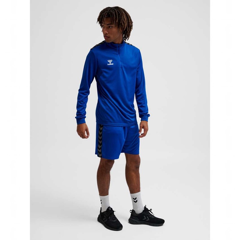 Hummel Authentic Half Zip Sweat Tröjor Herr Blå | 265499-971