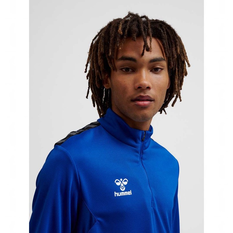 Hummel Authentic Half Zip Sweat Tröjor Herr Blå | 265499-971