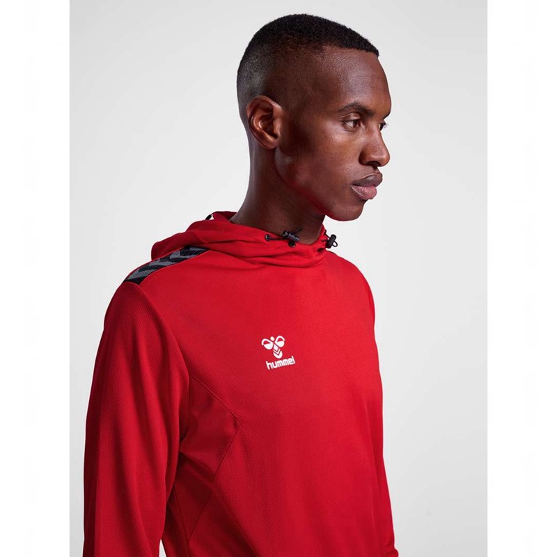Hummel Authentic Pl Hoodie Herr Röda | 869820-786