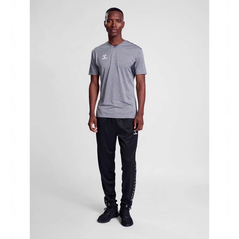 Hummel Authentic Pl S/S Jersey Herr Grå | 443710-391