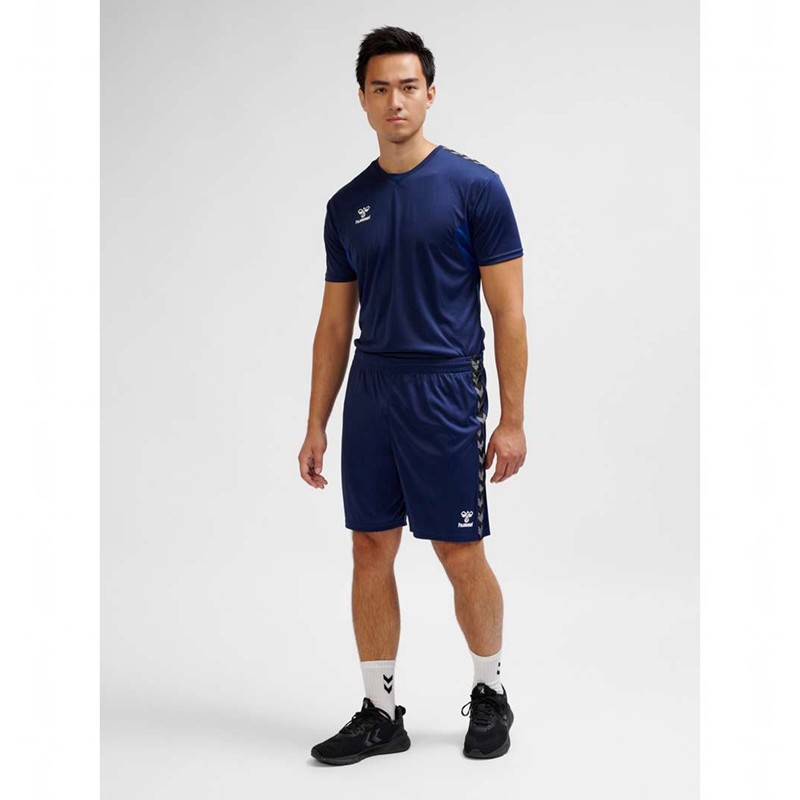 Hummel Authentic Pl T-shirt Herr Marinblå | 141744-132