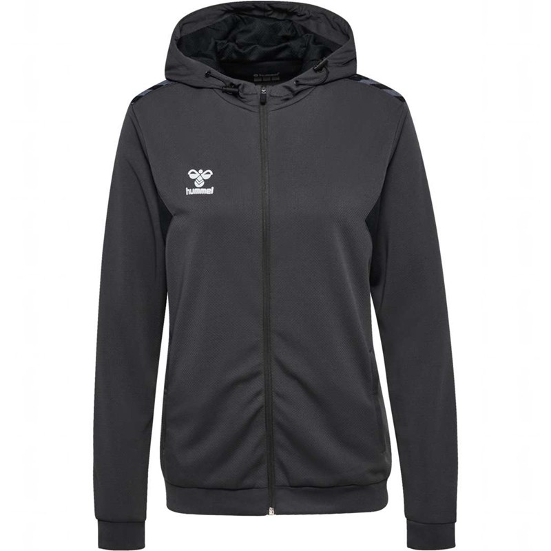 Hummel Authentic Pl Zip Hoodie Dam Svarta | 292518-741
