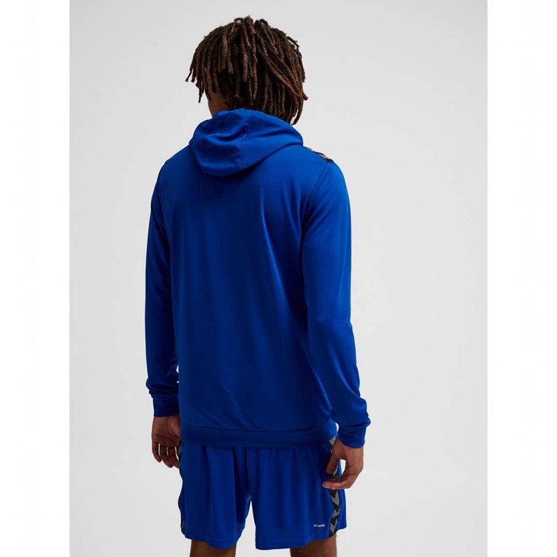 Hummel Authentic Pl Zip Hoodie Herr Blå | 831755-689