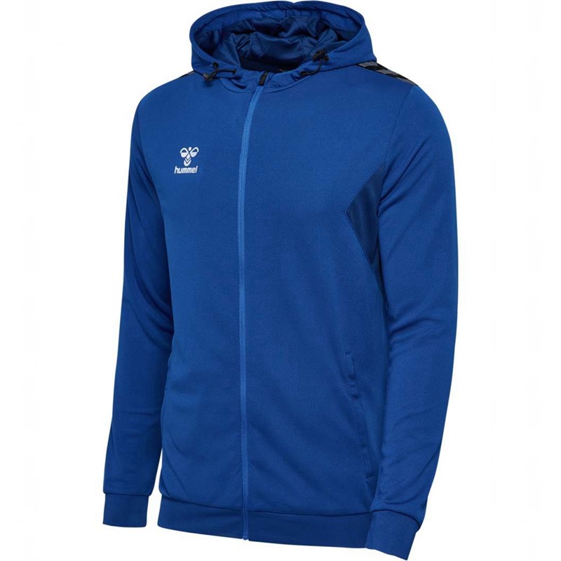 Hummel Authentic Pl Zip Hoodie Herr Blå | 831755-689