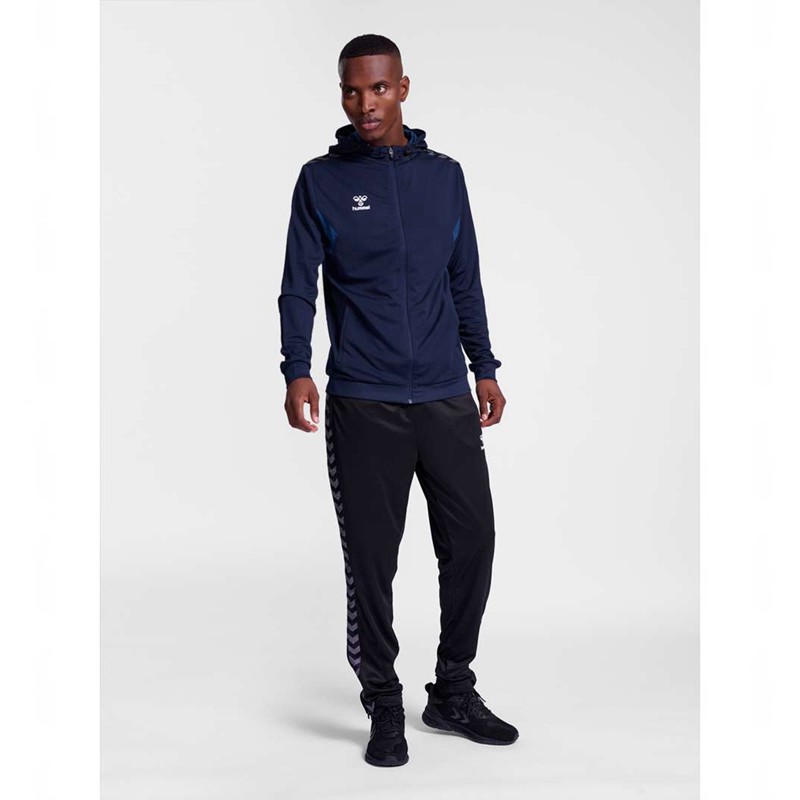 Hummel Authentic Pl Zip Hoodie Herr Marinblå | 169638-585