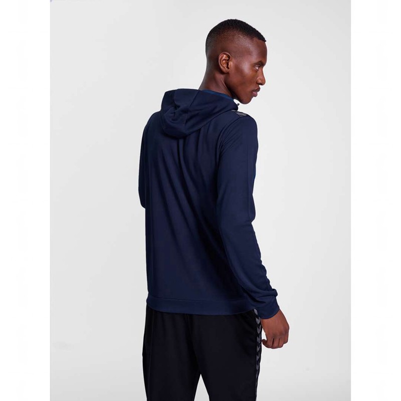 Hummel Authentic Pl Zip Hoodie Herr Marinblå | 169638-585