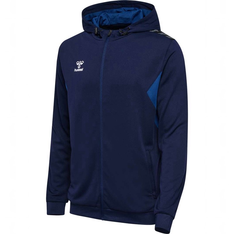 Hummel Authentic Pl Zip Hoodie Herr Marinblå | 169638-585