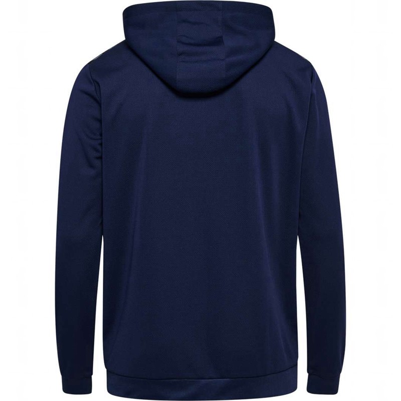 Hummel Authentic Pl Zip Hoodie Herr Marinblå | 169638-585
